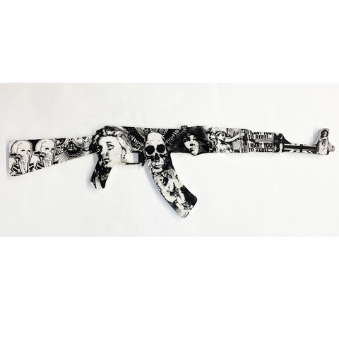 AK-47 ART GUN - NON-FRAMED